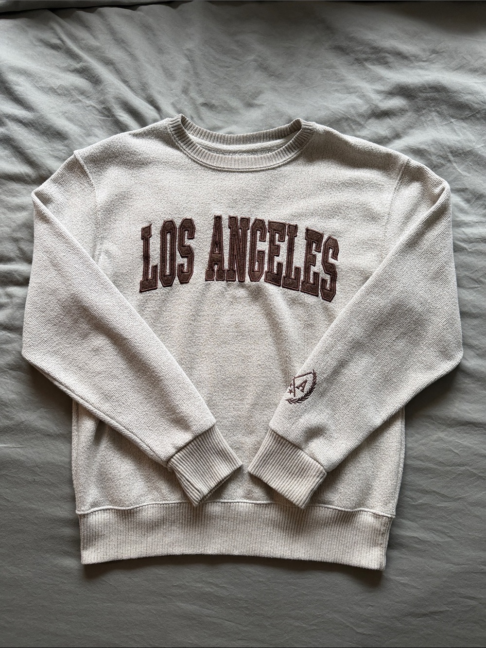 Los Angeles Cream Crewneck Sweatshirt  Pullover